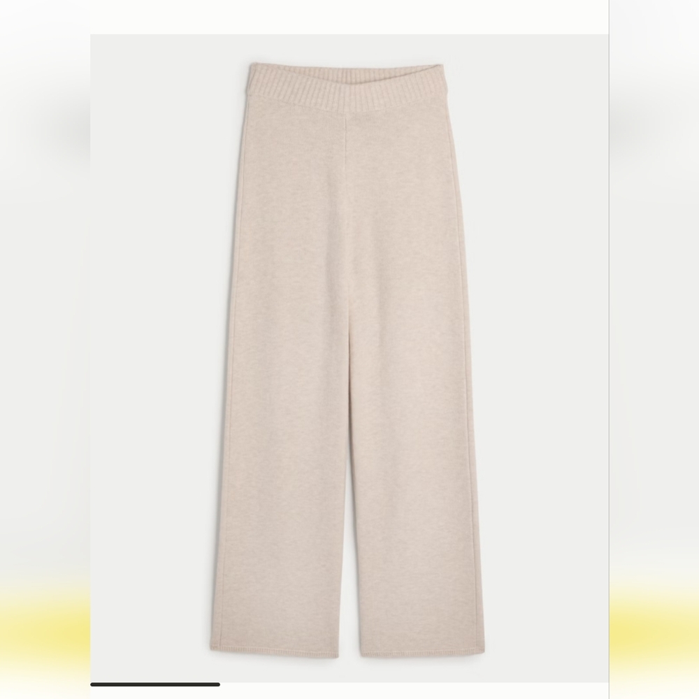 New Gilly Hicks Sweater-Knit Straight Pants